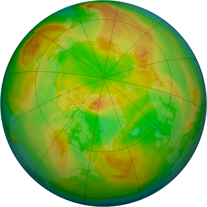 Arctic ozone map for 06 May 2008